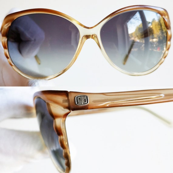 EMILIO PUCCI round sunglasses rare cateye squared… - image 3