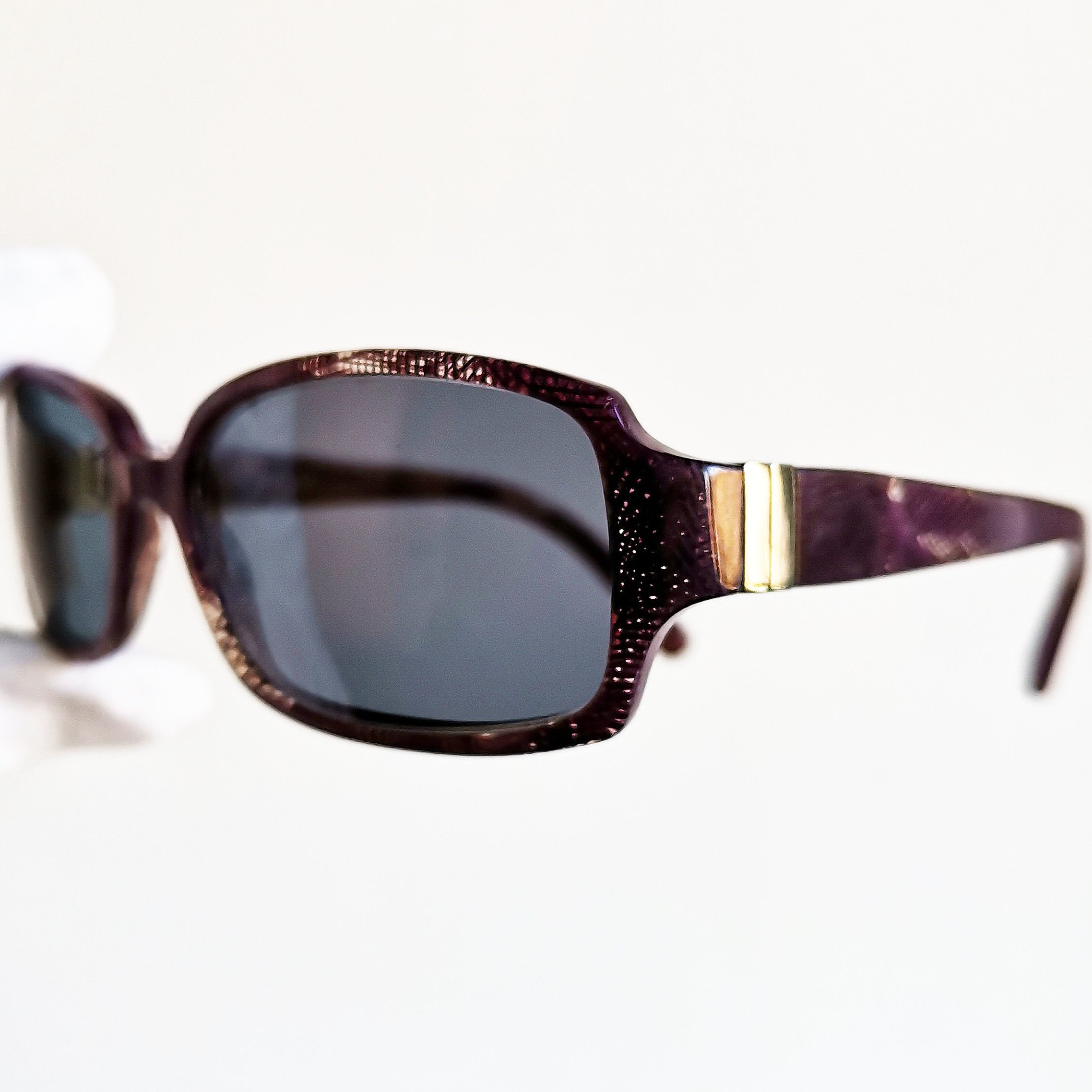 CHANEL Dark Purple Oval Sunglasses with Clear CC Logos CHANEL Black Oval Sunglasses for Women for sale | eBay main image 4