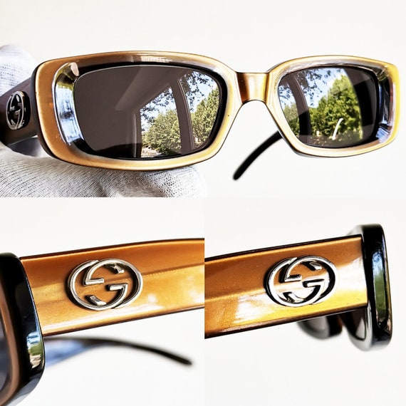 GUCCI orange vintage sunglasses rare  GG2409/S ov… - image 3