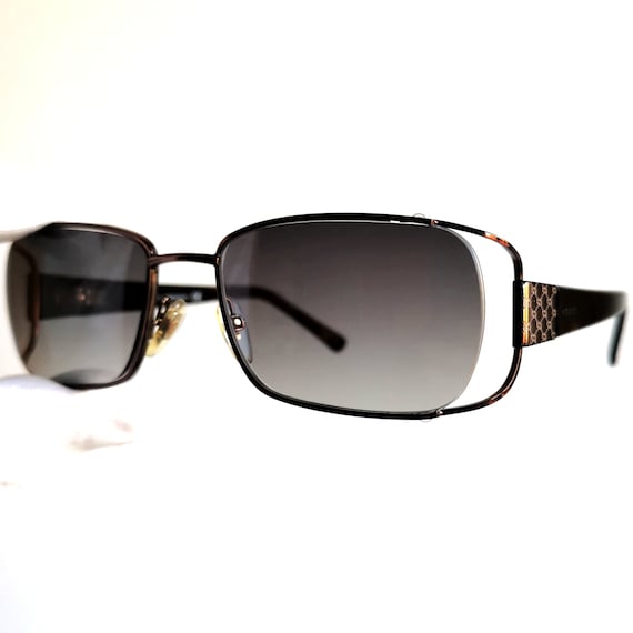 GUCCI Vintage Sunglasses Bronze Copper Brown Oval GG2759 GG  display picture 3