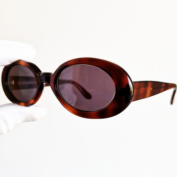ZAGATO oval SUNGLASSES rare VINTAGE 90s Kurt Cobain Oval Cat Eye Vintage