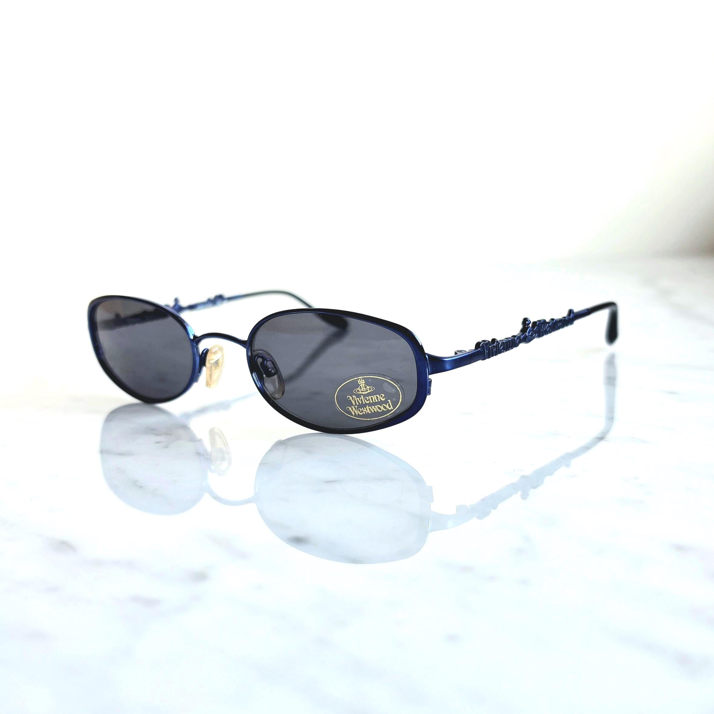 小物 Vivienne Westwood underrim sunglasses Vivienne Westwood UNISEX - Sunglasses - black - Zalando