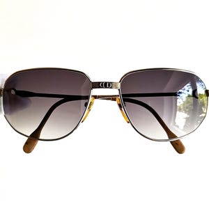 Gafas de sol vintage DESIL laminadas en oro de 14 kt, raras, chapadas en oro, estilo aviador, piloto, Santos, montura cuadrada ovalada plateada, lentes de sol Gucci Mane, nuevas, de los años 80