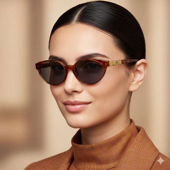 MOSCHINO by PERSOL Oval Sunglasses Vintage Cateye MF723  display picture 2