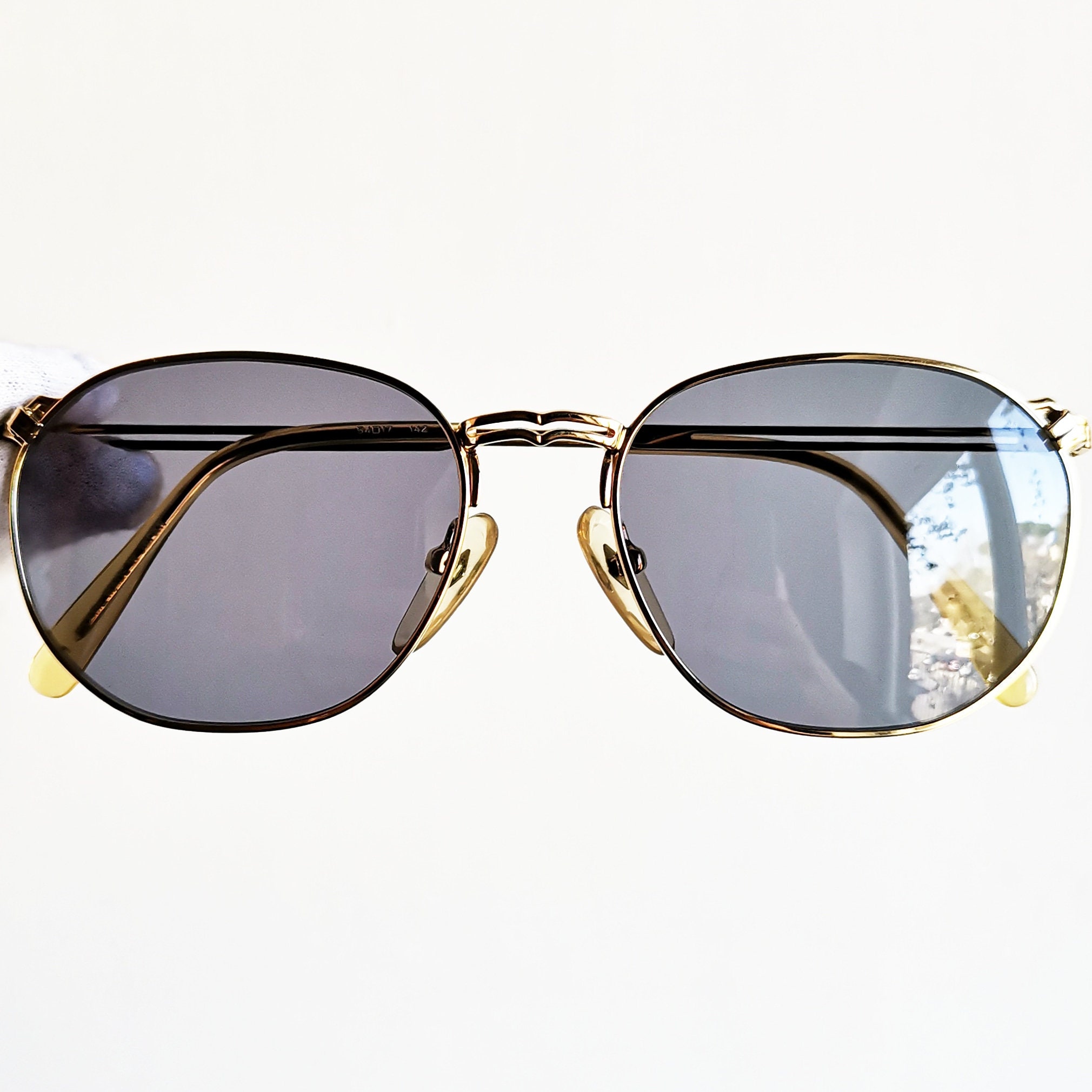 VINTAGE JEAN PAUL GAULTIER JPG 58-6102 Sunglasses C. Gold G