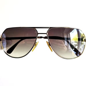 SAFILO Sporting vintage sunglasses gold titanium rare aviator square 7534 Migos designer pilot tank santos vendome frame new mirror lens 90s
