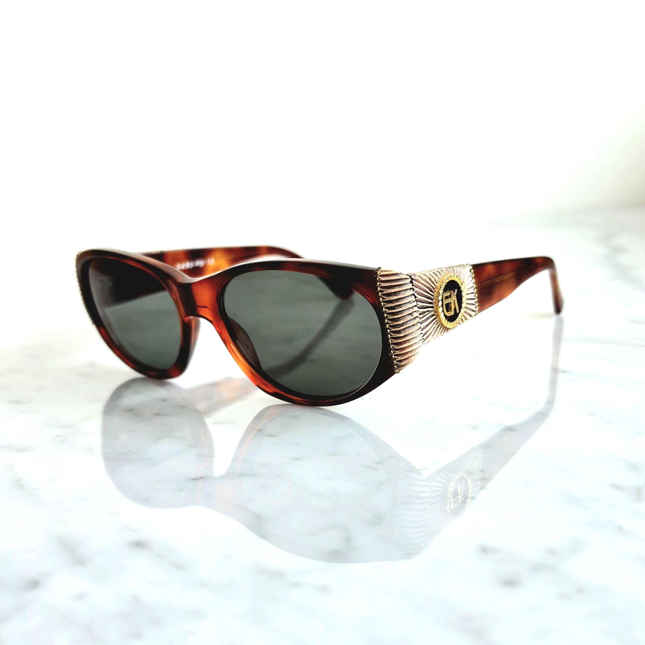 EMMANUELLE KHANH Vintage Sunglasses Tortoise Brown Gold  display picture 1