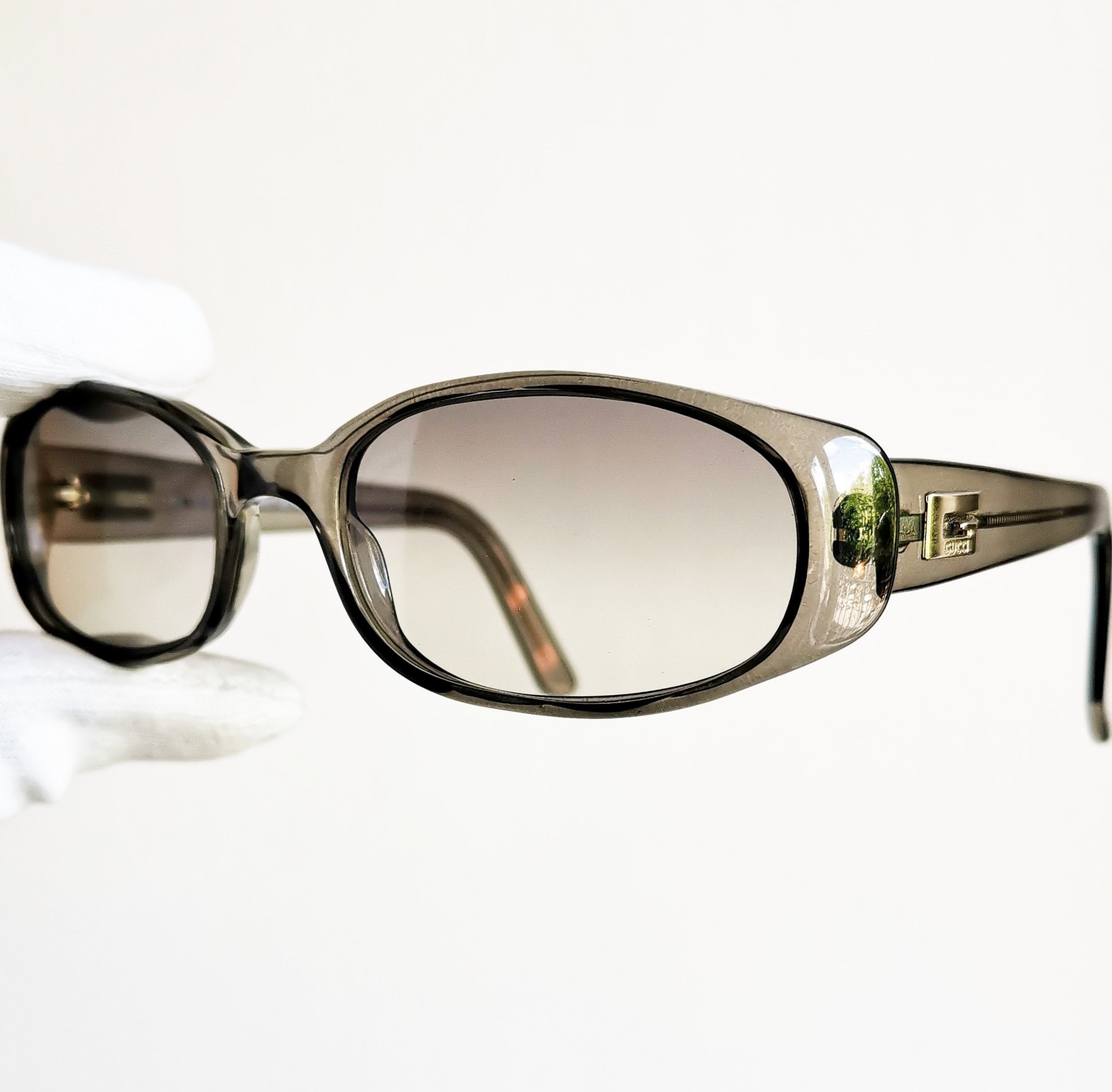 Gucci Clear Sunglasses – NineTees Vintage