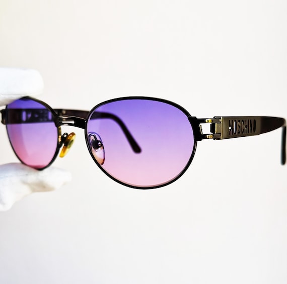 MOSCHINO vintage Sunglasses rare oval MM3018-S gu… - image 1