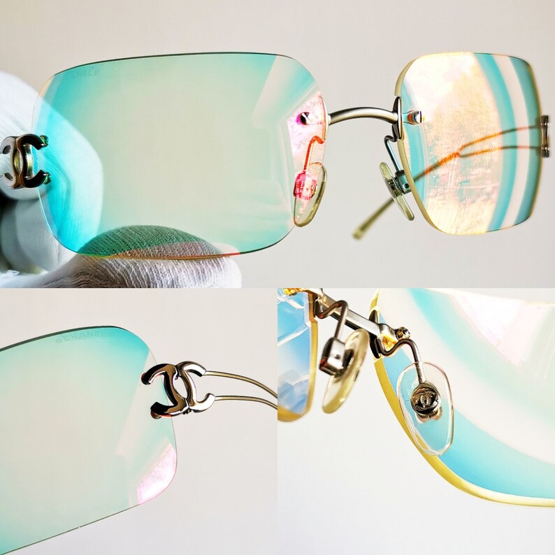 LUNETTEs de soleil CHANEL vintage rare ovale enveloppe ...