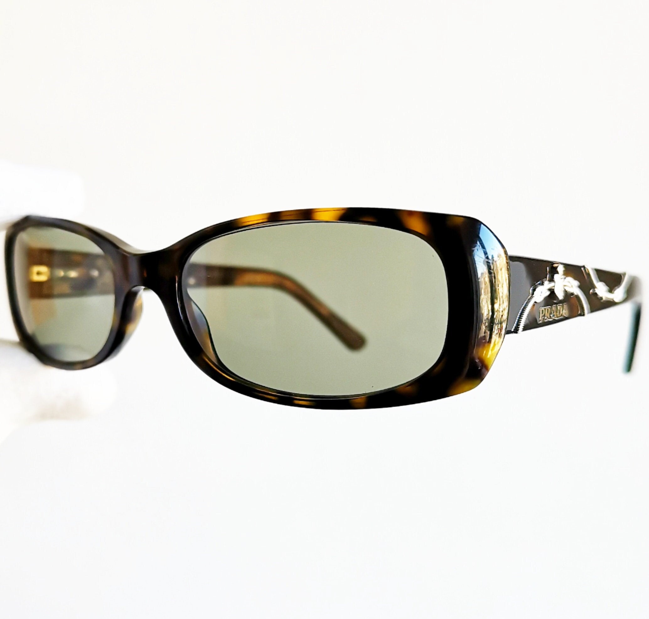 PRADA Vintage Sunglasses Rare Rectangular Squared VPR03L PRADA Vintage Sunglasses Rare Rectangular Squared VPR03L
