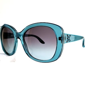 MAX&CO vintage sunglasses light blue oversize 167/S cateye bow 90s frame new NOS