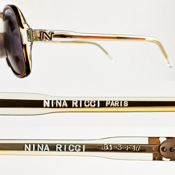 NINA RICCI vintage Sunglasses oversize big square… - image 4