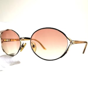 DIOR vintage Sunglasses gold yellow rare oval round Christian CD 3512 frame Migos 2Chainz Lady Gaga Rihanna Kylie Jenner new pinked lens 90s