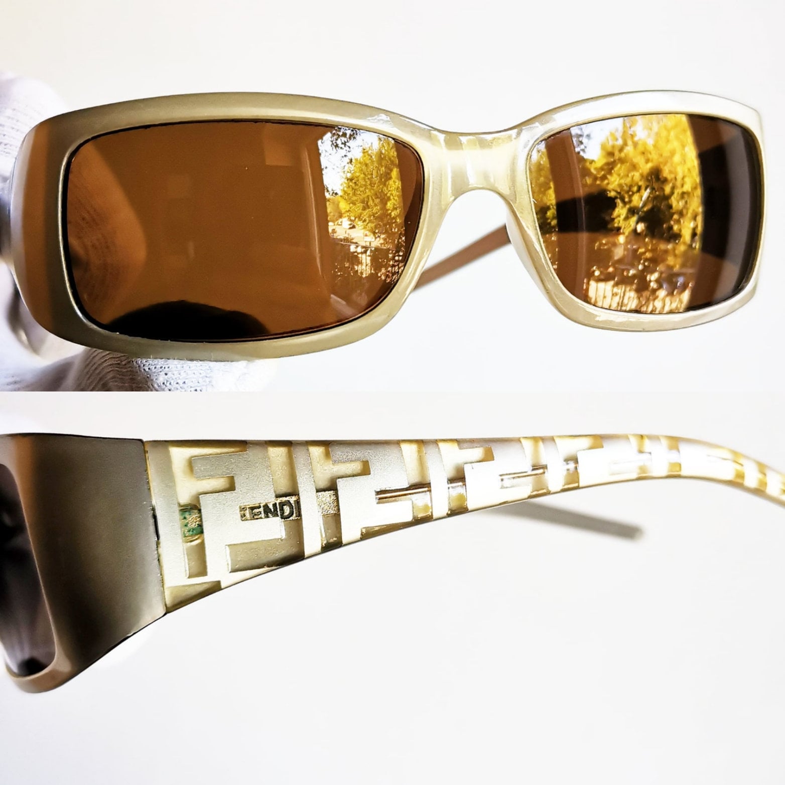 小物 FENDI Vintage Silver logo sunglasses s-l400.jpg