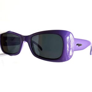 MORANGE vintage sunglasses rare square oval violet purple wrap frame by Danor 90s Migos Rihanna Lady Gaga designer Bella Hadid Kylie Jenner