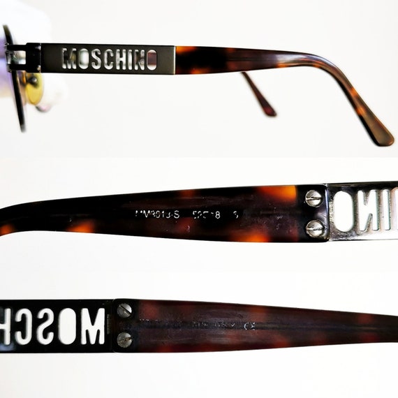 MOSCHINO vintage Sunglasses rare oval MM3018-S gu… - image 4
