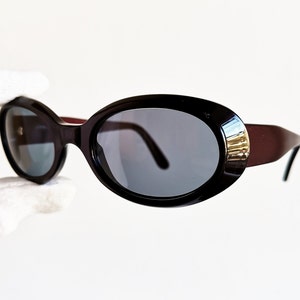 Purple oval sunglasses vintage rare small Kurt Cobain grape FURLA frame 90s grunge hippie steampunk clout goggles Migos 2Chainz Kylie Jenner