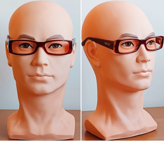 MOSCHINO vintage Sunglasses rare red small oval square M3670-S