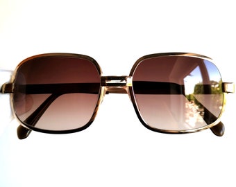 SAFILO Sonnenbrille Vintage selten gefülltes Quadrat Caravan 2846 Migos 2Chainz Lady Gaga neue braune Linse NOS 60er 70er 80er Jahre