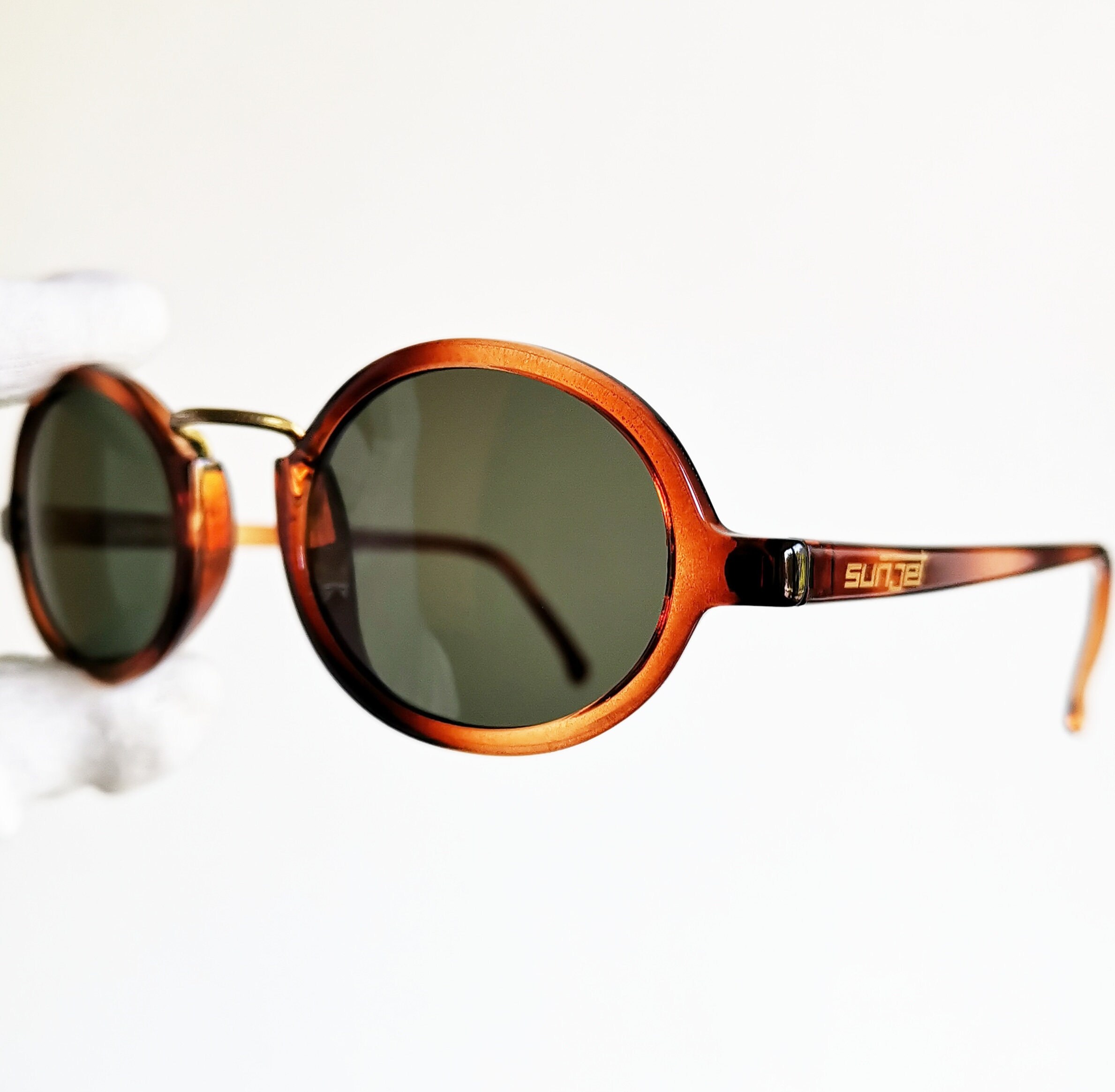 CARRERA Vintage Sunglasses Oval Tortoise Brown Gold SUNJET 