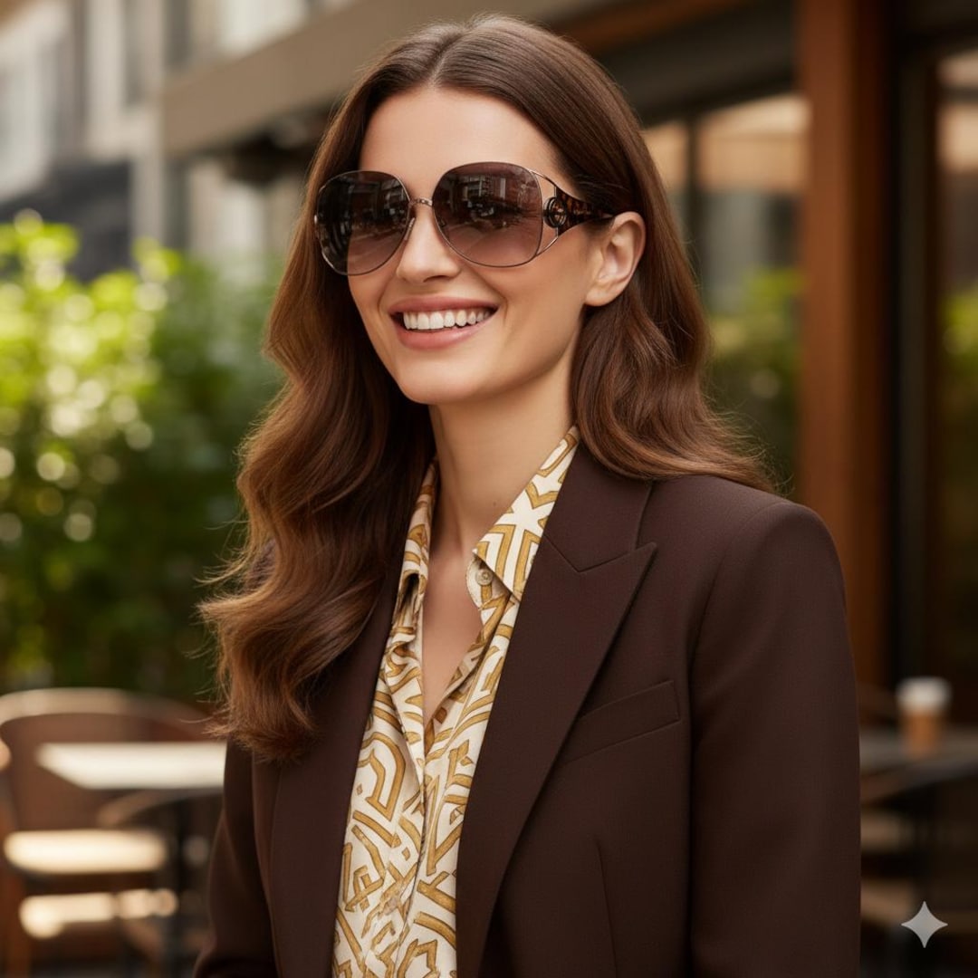 GUCCI Sunglasses Vintage Oversize Tortoise Brown GG2794/S Mask