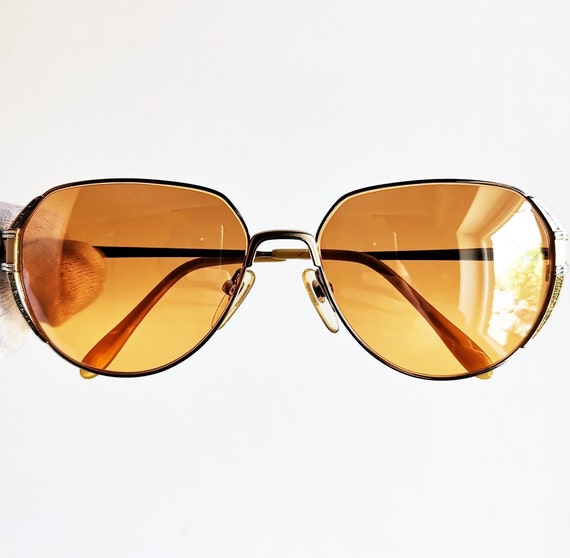VALENTINO vintage sunglasses rare oval aviator sq… - image 1
