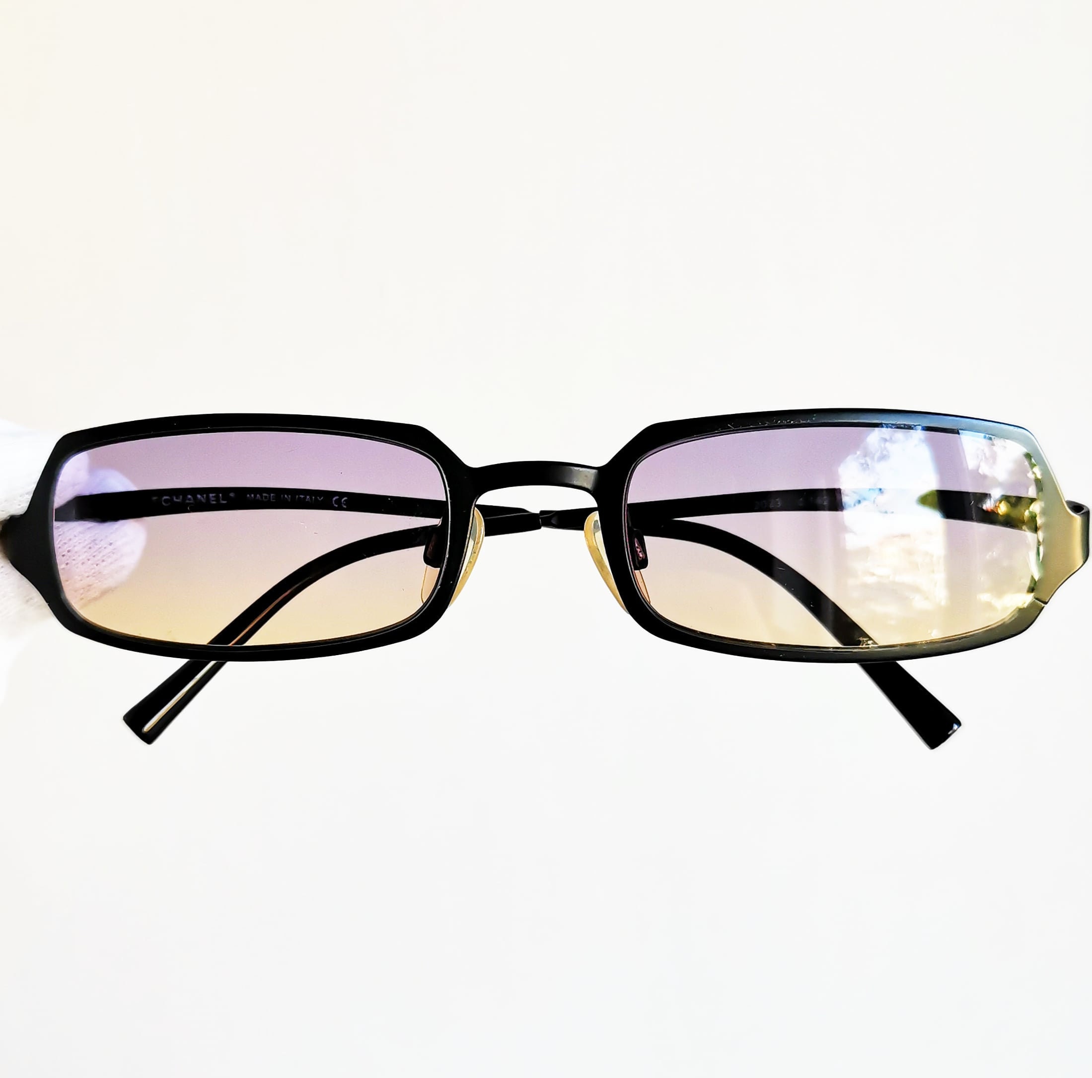 CHANEL Vintage Sunglasses Rare Square Rectangular 2023 Frame 