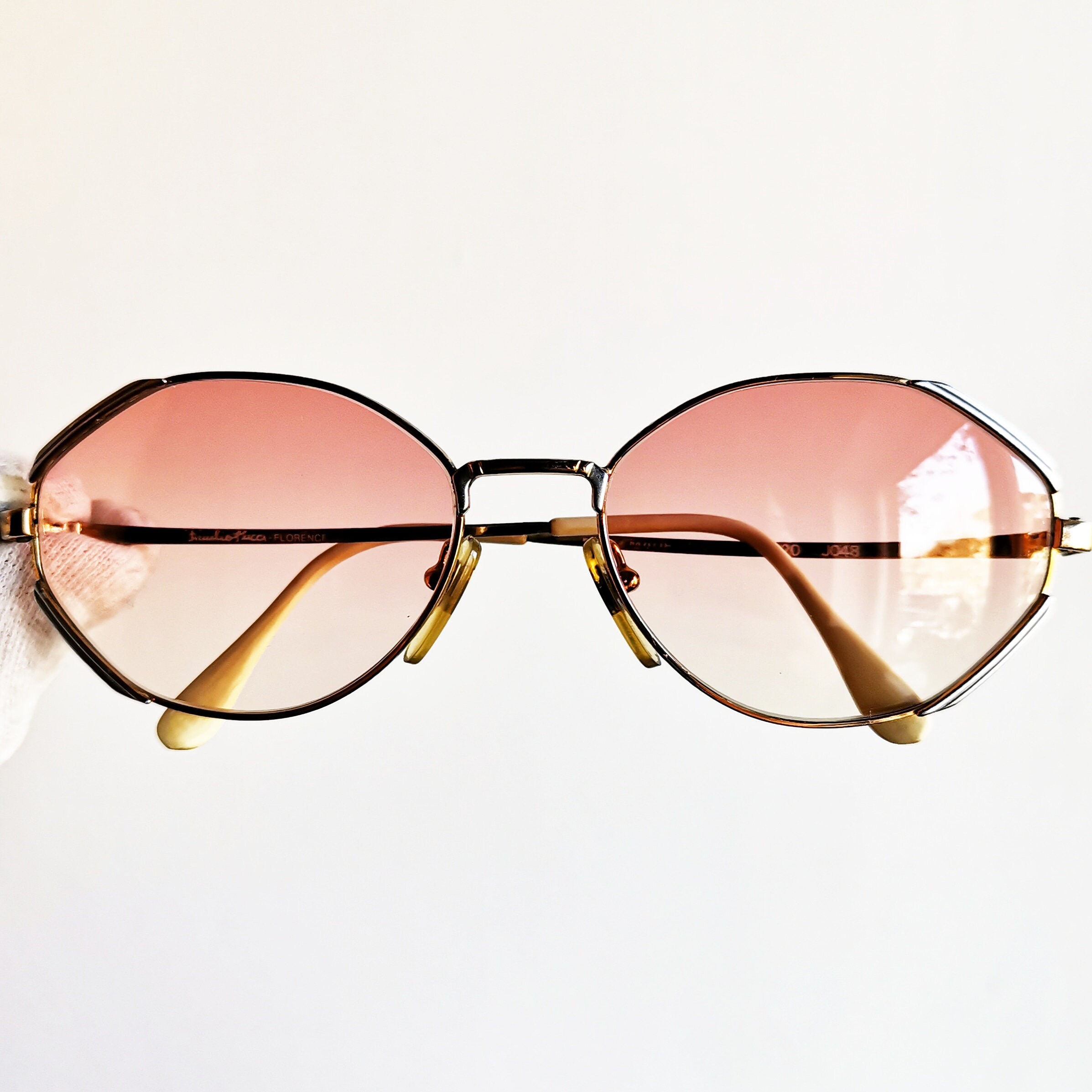oval pink sunglasses
