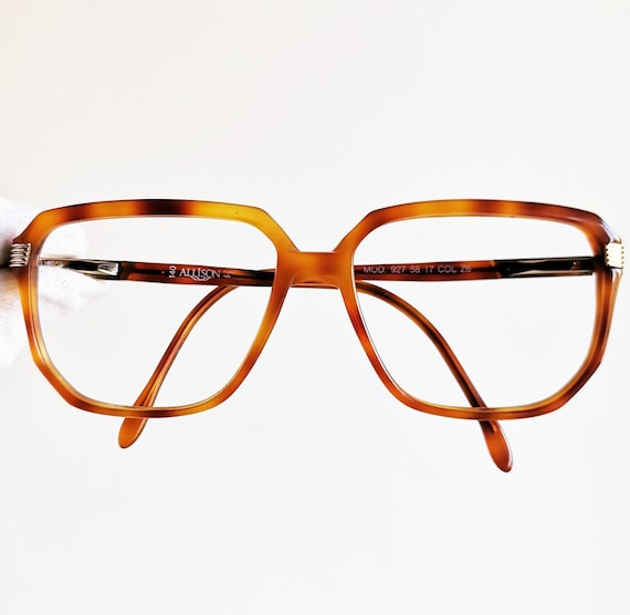 ALLISON vintage eyewear rare eyeglasses gold rim … - image 1