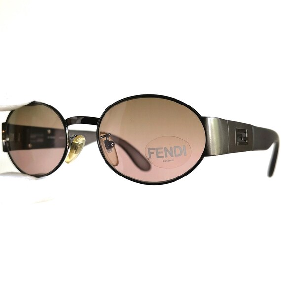 小物 FENDI Vintage Silver logo sunglasses FENDI Vintage Sunglasses Monogram Pattern Sideral Gray