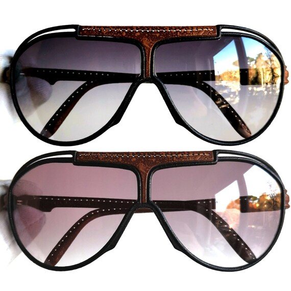 YVES SAINT LAURENT Aviator Sunglasses Vintage Ysl 8359 Black