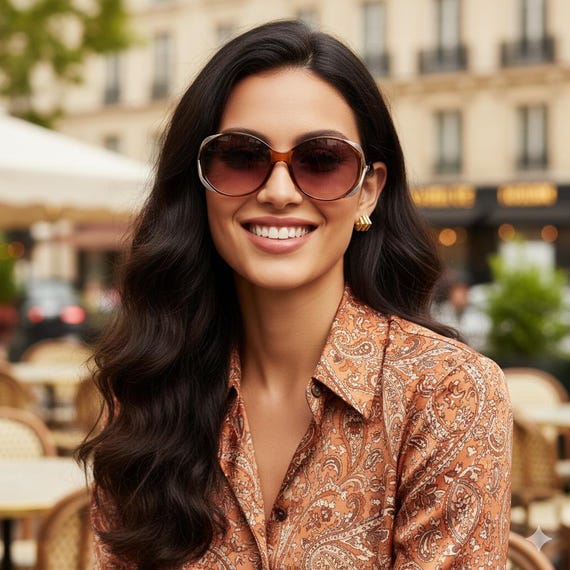 DIOR Vintage Sunglasses Squared Purple Pink Lens Christian 2428