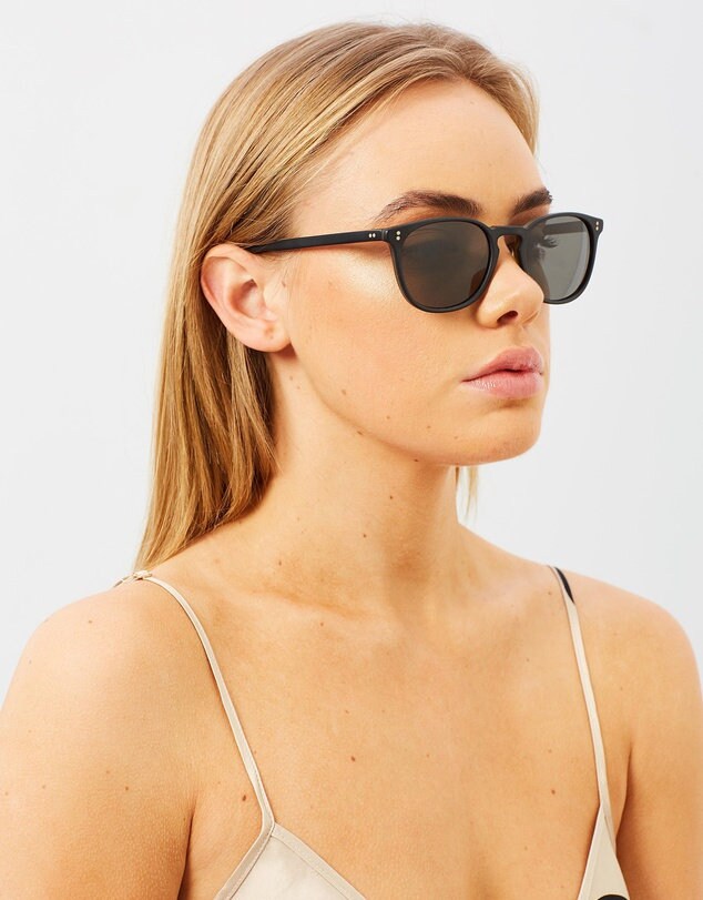 OLIVER PEOPLES Vintage Sunglasses Round Squared New Pink