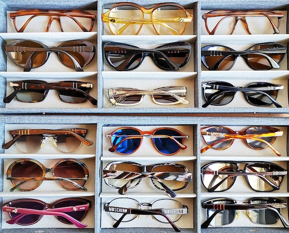 MOSCHINO Vintage Sunglasses White Cream Wrap MO50003 Love & Heart