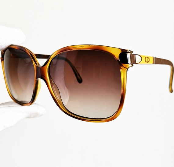 DIOR vintage Sunglasses rare square oversize big … - image 2