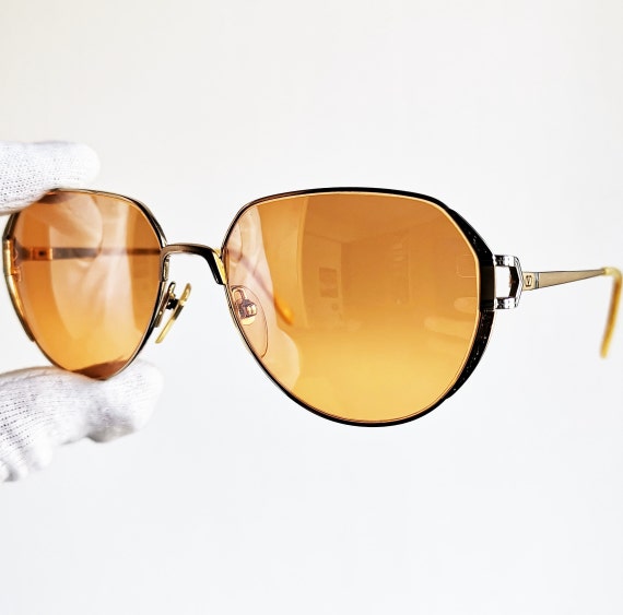 VALENTINO vintage sunglasses rare oval aviator sq… - image 2