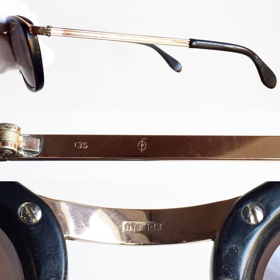 Vintage Metzler Germany 793 Sunglasses Frames Only Gold 130 Flex Hinge METZLER 12karat GOLD SUNGLASSES small oval vintage gr… - Gem main image 3