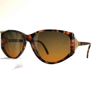 FENDI vintage sunglasses turquoise tortoise brown gold FV190 frame designer Migos Rihanna Bella Hadid Kylie Jenner 90s new orange lens NOS
