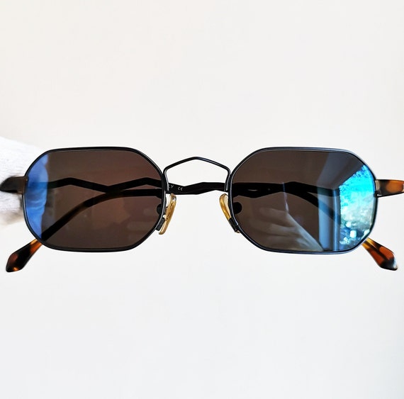MISSONI Hexagon Sunglasses Vintage Rare by SAFILO Oval Square Rectangular Blue Bolt Small Tiny Zig Zag Odd 90s Migos Rihanna Frame New NOS Etsy Canada