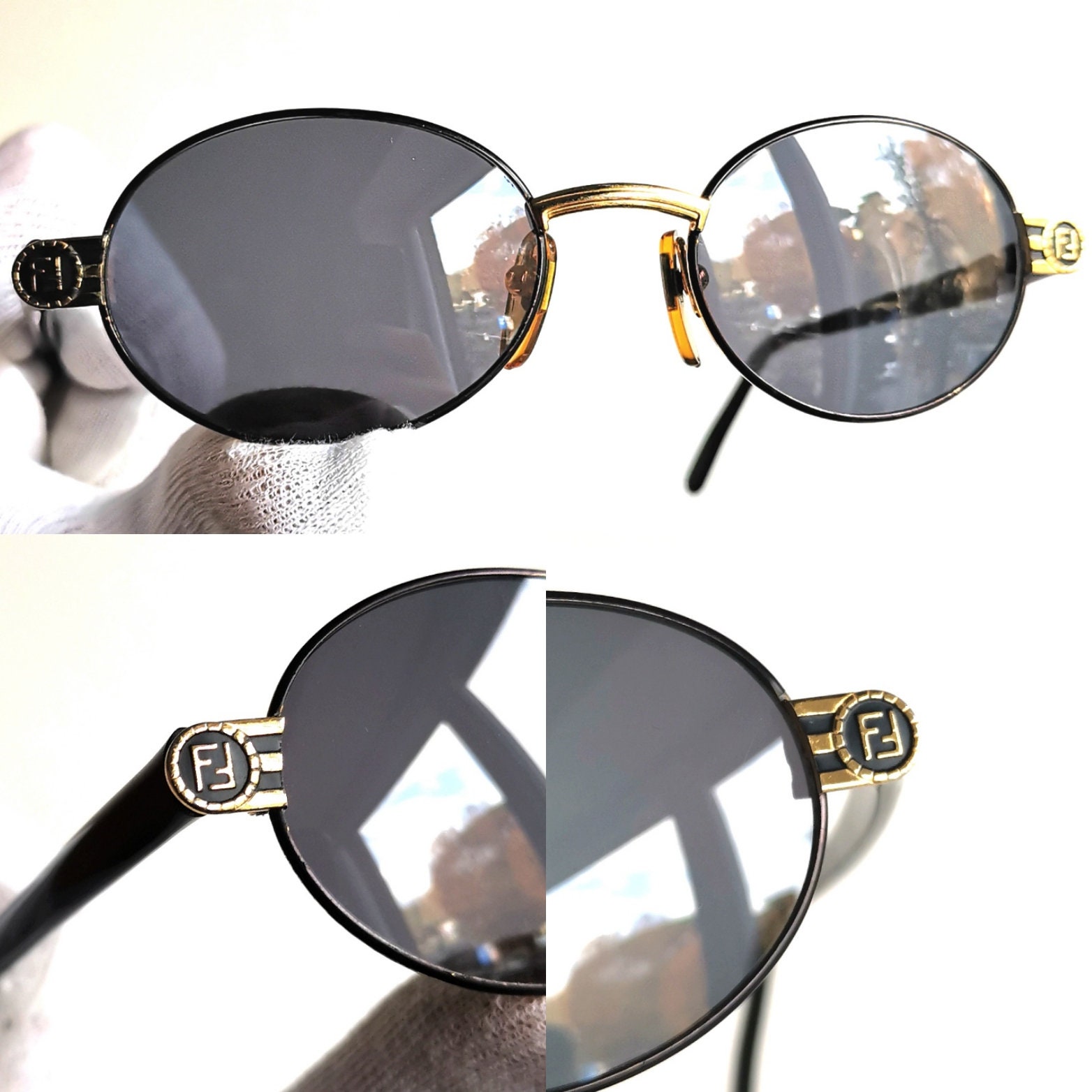 小物 FENDI Side Logo Oval Sunglasses y2k Fendi Fendi Roma 52MM Oval Sunglasses | Saks Fifth Avenue