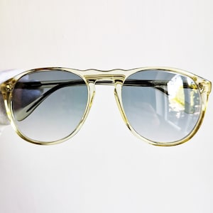PAPILLON occhiali da sole vintage a goccia con ponte a chiave, aviatore, sole, montatura rara, lenti a specchio in cristallo azzurro, nuovi NOS, anni '60, '70, '80