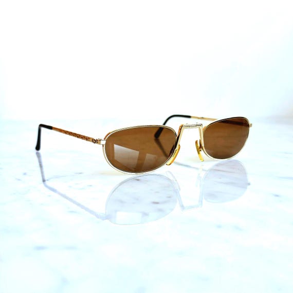 CHRISTIAN DIOR Folding Sunglasses Vintage Oval Small 2388