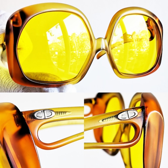 DIOR vintage sunglasses rare ultra oversize big squar… Gem