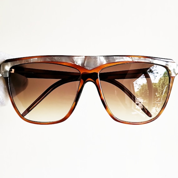 LAURA BIAGIOTTI Vintage sunglasses rare square ma… - image 1