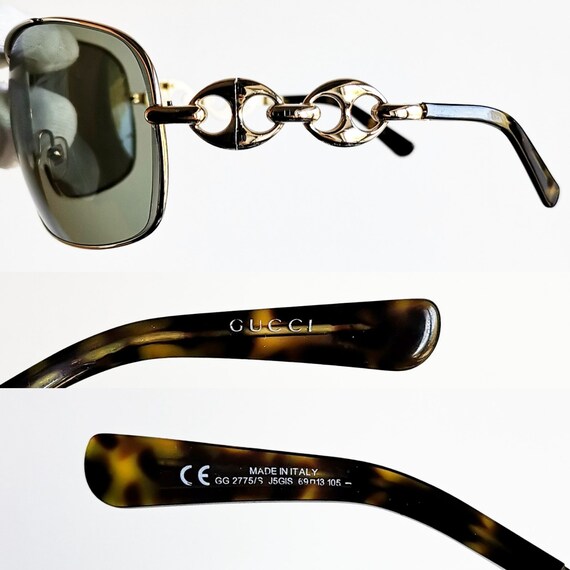 GUCCI vintage sunglasses rare oversize big square… - image 4