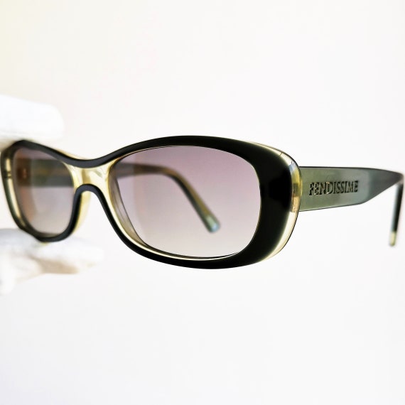 FENDI vintage sunglasses rare oval rectangular square… - Gem FENDI vintage sunglasses rare oval rectangular square… - Gem