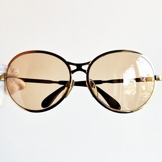 RODENSTOCK Round Gold Oversize Sunglasses Vintage Oval Big 