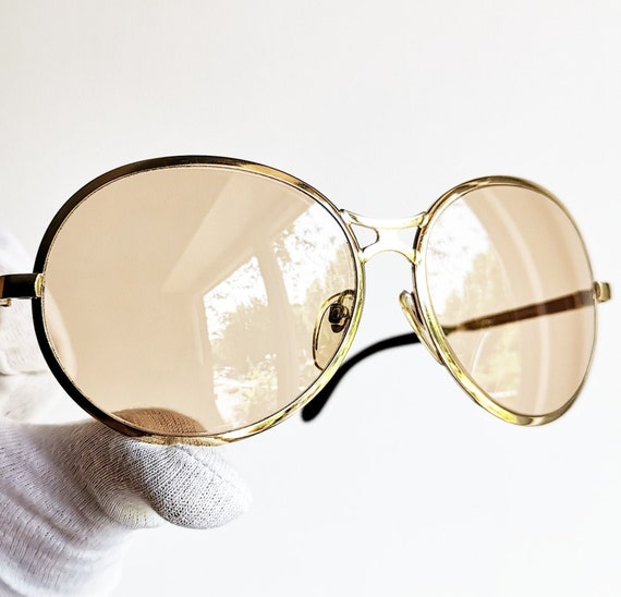 RODENSTOCK Round gold oversize sunglasses vintage… - image 3