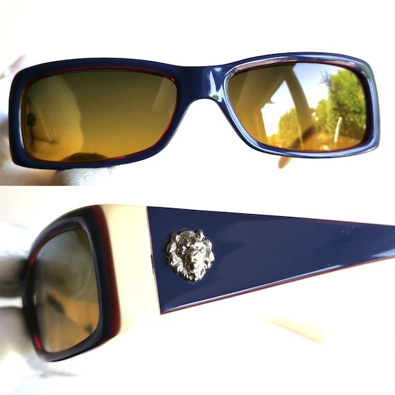 gianni versace サングラス　90s ウェリントン型 Gianni Versace Mod.420/C Col.900 Vintage Sonnennrille
